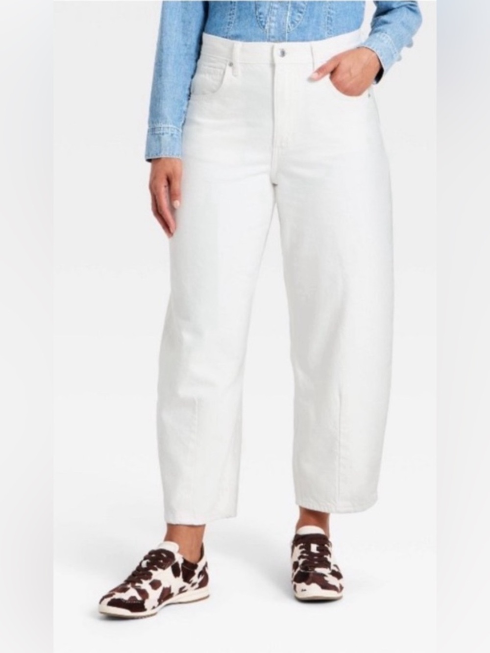 NWT Universal Thread Women's High-Rise Easy Barrel Jeans Size 12